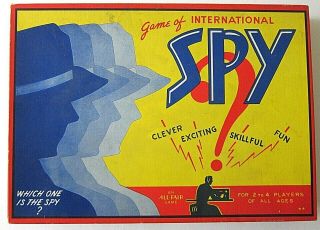 Rare Vintage Game Of International Spy An All - Fair Game 1943 E.  E.  Fairchild