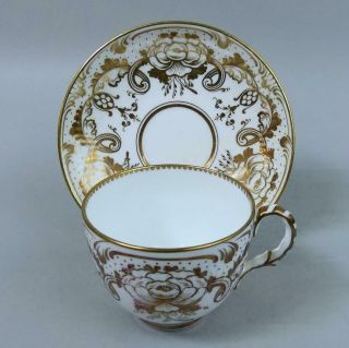 Antique Hilditch & Hopwood Porcelain Cabinet Cup & Saucer C.  1850
