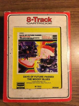 The Moody Blues Days Of Future Past Rare 8 Track Tape Late Nite Bargain