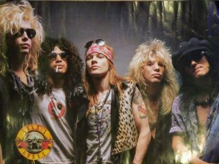 Guns N Roses - Poster 1988 Funky 22” X 34” (very Rare) Collectible