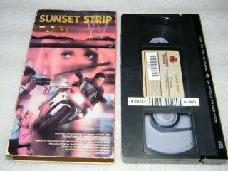 Rare Vhs Tape Vintage 1986 Sunset Strip Action Crime Drama Oop Tom Eplin,  Movie