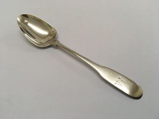 Georgian Irish Solid Silver Spoon By J.  S Dublin 1801 - 1804