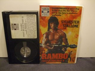 Rambo First Blood Part Ii Beta Thorn Emi Video 1985 Rare