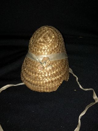Vintage STRAW HAT for 16 