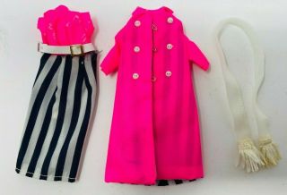 Vintage Topper Maxi Mod 811 Coat,  Scarf & Dress For Dawn - Doll Clothes
