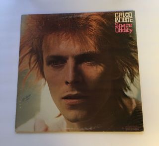 David Bowie Space Oddity With Poster Rare 1972 Psych Glam Rock Lp Vinyl Lsp - 4813