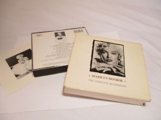 Vintage Marilyn Monroe The Complete Recordings 2 Disc Cd Booklet Rare