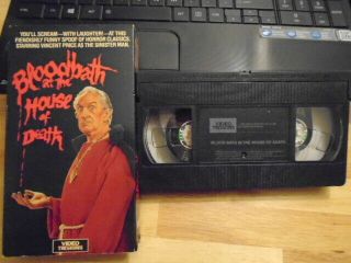 Rare Oop Bloodbath At The House Of Death Vhs Film 1983 Horror Vincent Price