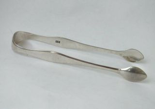 Antique George Iv Solid Sterling Silver Sugar Tongs 1829/ 14.  5 Cm/ 37 G