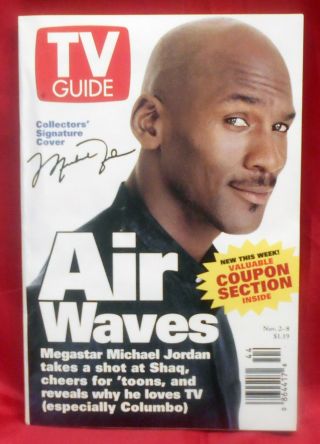 Tv Guide November 2 - 8 1996 Michael Jordan Collectors Signature Cover