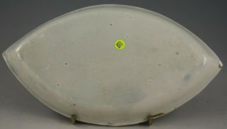 Antique Pottery Pearlware Blue Transfer Violin Pattern Pickle Dish/Tray 1810 2