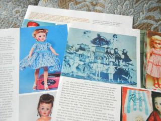5p History Article,  Pics - VTG Ideal Little Miss Revlon Fashion Dolls 2
