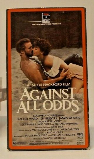 Against All Odds Rare Gatefold Vhs (1984) Rca/columbia Jeff Bridges James Woods