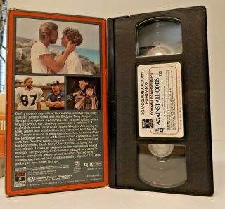 Against All Odds RARE Gatefold VHS (1984) RCA/Columbia Jeff Bridges James Woods 2
