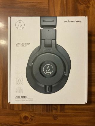 Audio Technica Ath - M40x Rare Limited Editon Grey,  Professional On Ear Headphones