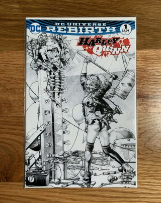Dc Universe Rebirth Harley Quinn 1 Variant Sketch Anacleto Rare Key Comic Cover
