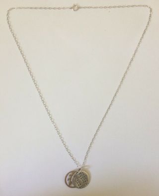 Vintage/antique,  Sterling Silver,  Unique,  Gandhi pendant And Chain 3