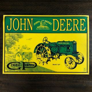 John Deere Model Gp General Purpose Tractor 16 Inch X 11 Inch Tin Sign