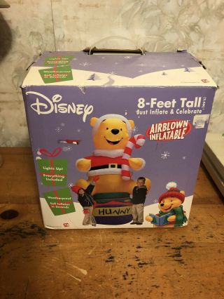 Rare Giant Airblown Inflatable Winnie The Pooh 8 Ft Tall