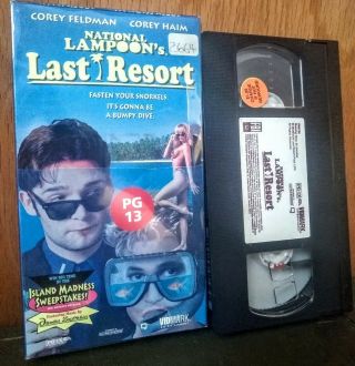National Lampoons Last Resort Vhs Corey Haim Corey Feldman Rare Cult Comedy