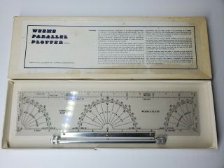Weems And Plath Set Parallel Plotter Parallel Rule And Divider Compass