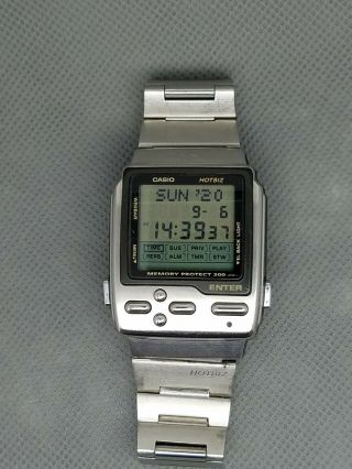 Rare Casio Vintage Digital Watch Toggle Switch Hotbiz Databank Db - 2100 1495 90s