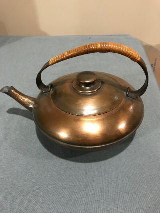Very Rare Vintage 1950’s Craftsman Co.  Copper Tea Pot