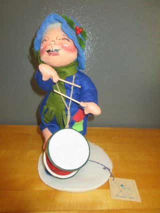 Vintage Annalee Dolls Drummer Boy 13 " Tall With Tags Attached