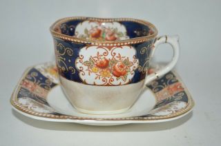 Antique Wood & Sons Napoli Imari Tea Cup And Saucer,  England