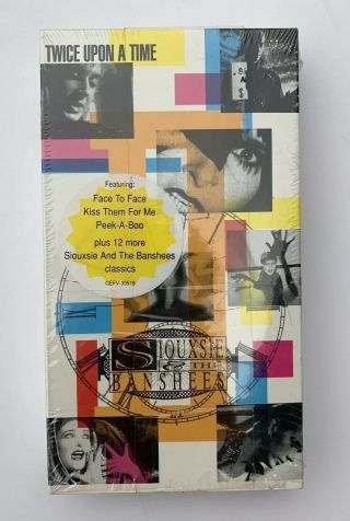 Twice Upon A Time,  Vhs,  Siouxsie And The Banshees 1992 Geffen Rare Oop Uk Punk