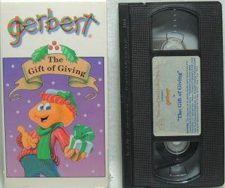 Gerbert The Gift Of Giving - Christmas Vhs Kids Christian 1991 Rare Andy Holmes