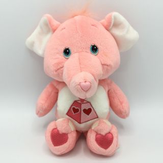 Care Bear Cousins Pink Lotsa Heart Elephant 10 " Plush Stuffed Toy 2003 Euc