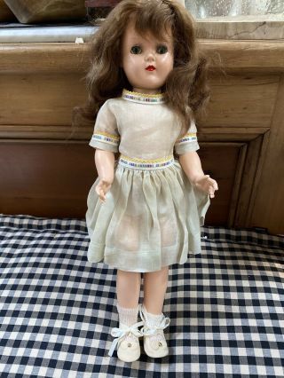 Vintage Ideal P - 92 /19 Auburn Toni Doll Sleep Eyes,  Hard Plastic