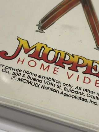 Muppet Home Video Hey Cinderella (VHS 1970) Cut Box,  Silver Eagle,  (RARE) 3