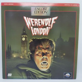 Werewolf Of London Laserdisc Ld Encore Edition Rare W Trailer