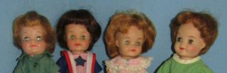 Vintage Effanbee 8 " Fluffy Doll 4 Of Them