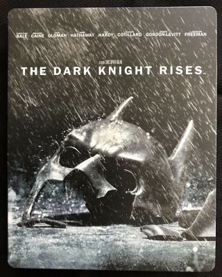 The Dark Knight Rises Steelbook Blu - Ray,  Dvd,  Special Features 3 Disc Set Rare