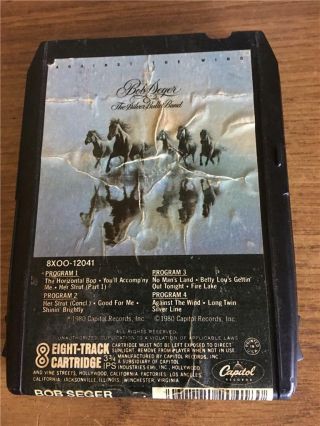 Bob Seger - Against The Wind Rare Vintage 8 Track Tape Late Nite Bargain
