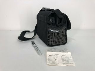 Rare Vtg Polaroid Camera Carrying Case Soft Bag Black Shoulder Retro 80s 90s