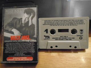 Rare Oop Billy Joel 2 On 1 Cassette Tape Greatest Hits 1 & 2 Piano Man Allentown