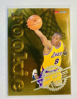 Kobe Bryant 1996 - 97 Nba Hoops Gold Foil Rookie Insert 3 Rare Rc