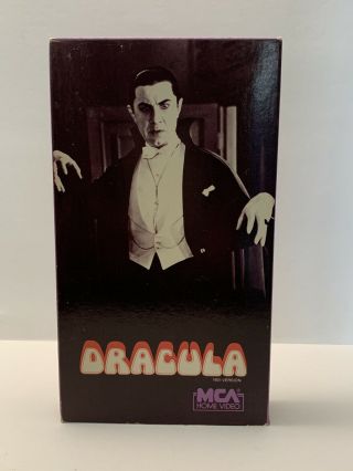 Dracula Vhs 1931 Version 1980 Mca Videocassette Very Rare