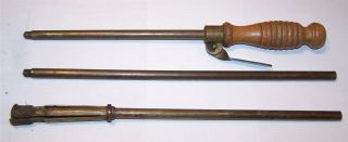 Antique Brass Shot Gun Cleaning Rod 1892 Pat G.  H.  Garrison Chicago