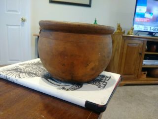 Antique Redware Pottery Crock Attributed To Bowman Pottery Boonsboro Maryland 4