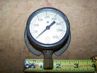 Small Antique 2 " U.  S.  Gauge Company York Steam Pressure Gauge 400 Psi