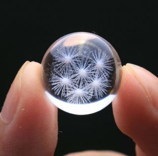 8.  6g Find Rare Natural Pretty Snowflake Phantom Quartz Crystal Sphere Ball16