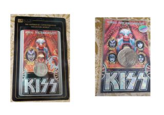 Kiss Psycho Circus Big Gene Simmons 2 Coins N/s Rare