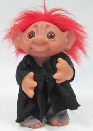 Rare Vintage Thomas Dam 1977 9  Troll Doll Red Hair Made In Denmark