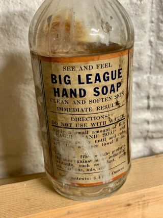 Big League Hand Soap - Very Early Item - Rare 1940 