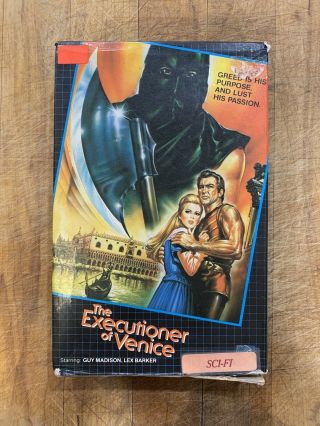 The Executioner Of Venice Very Rare Horror Sci - Fi Oop Big Box Vhs Htf Gore